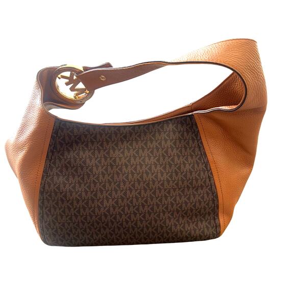 MICHAEL Michael Kors Women's Brown Fulton Large Leather Hobo Shoulder Bag NWT - Picture 7 of 12